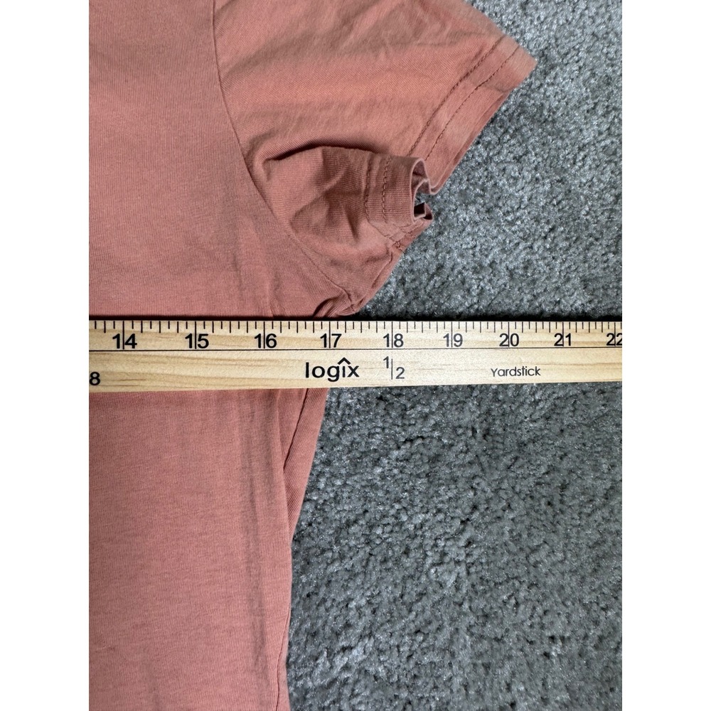 Pact Womens Organic Cotton V-Neck T-Shirt Terracotta Pink Short Sleeve XS - Picture 5 of 7